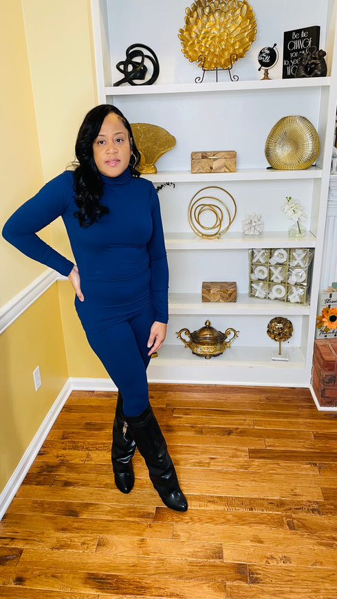 Take Your Time - 2 piece legging set (navy)