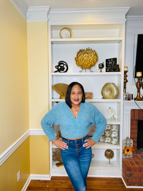 Wrap me tight - cable knit sweater