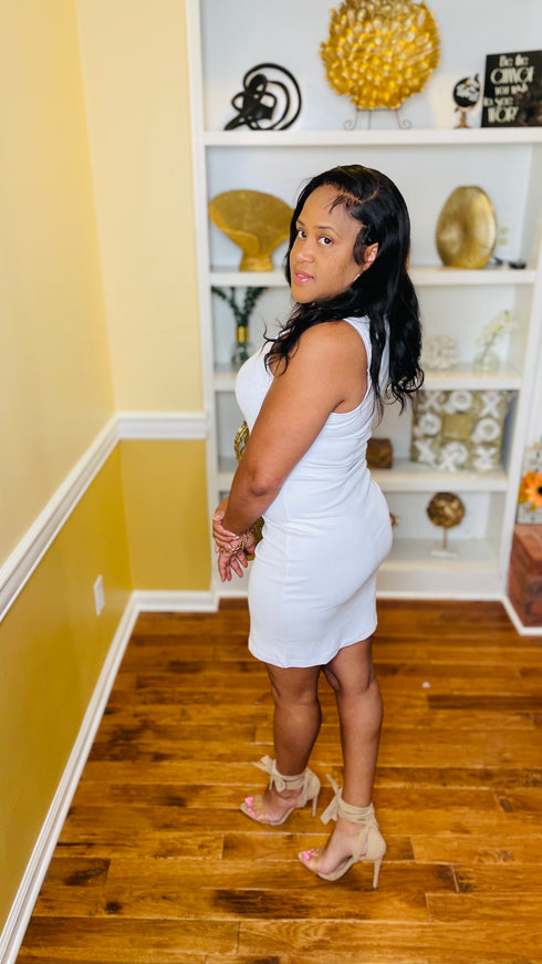 Adore you - tank dress (white)