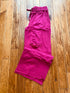 Relaxed vibe-french terry pants (magenta)