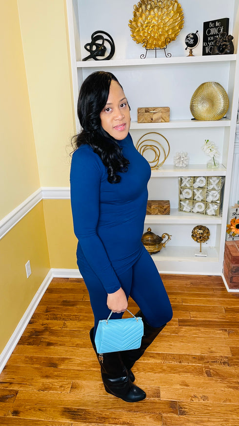 Take Your Time - 2 piece legging set (navy)