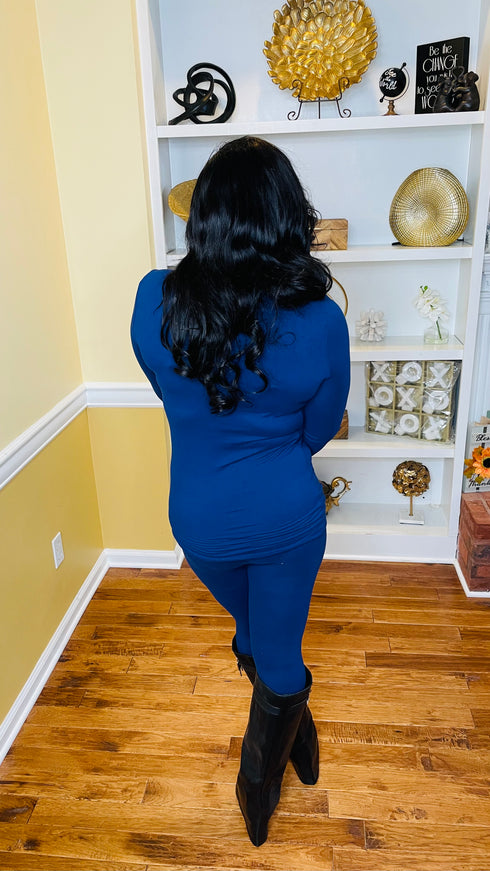 Take Your Time - 2 piece legging set (navy)