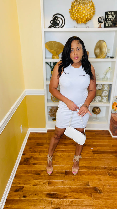 Adore you - tank dress (white)