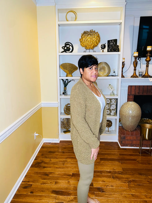 Khaki cardigan