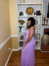 HALTER MAXI DRESS- Lavender