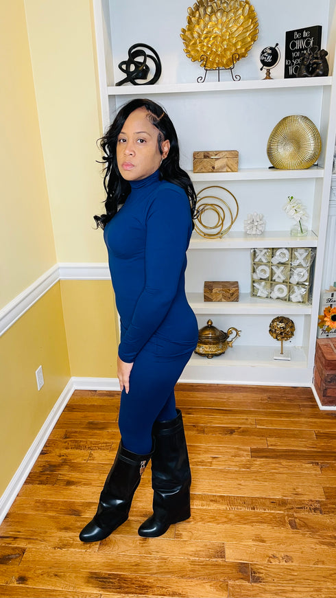 Take Your Time - 2 piece legging set (navy)