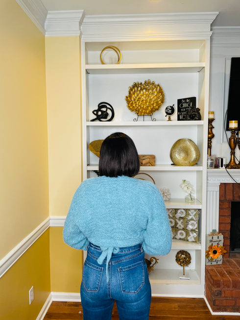 Wrap me tight - cable knit sweater