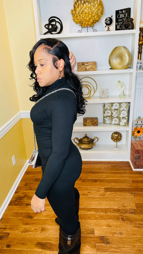 Take Your Time | 2 piece legging set (Black)