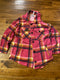 Oversized Plaid shacket (pink)