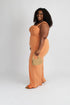 Plus size jumpsuit- butter orange