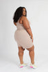 Plus size romper - (ash mocha)