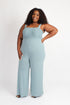 Plus size jumpsuit- blue grey