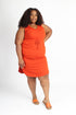 Plus size dress -copper