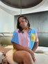 Colorblock Two Piece Short Set
