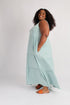 Plus size maxi dress (light green)