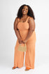 Plus size jumpsuit- butter orange