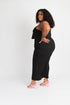 Monaco Plus- black plus size jumpsuit