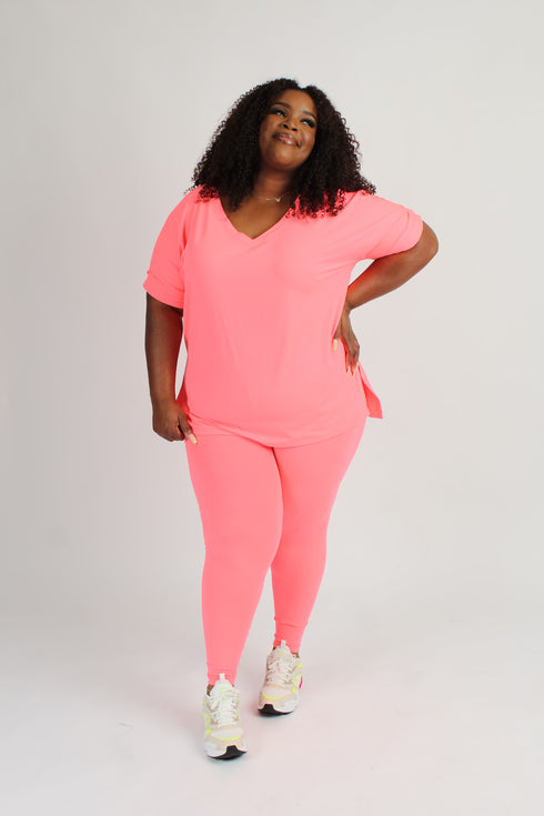 My favorite Plus -lounge set (neon coral)