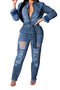 Shop Days | denim jumpsuit (medium wash)