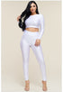 City Girls | white two piece tight set