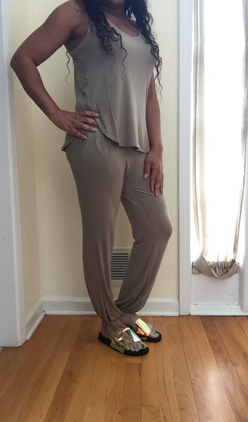 Basic Training - olive jogger set