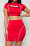 Super skirt set (red)