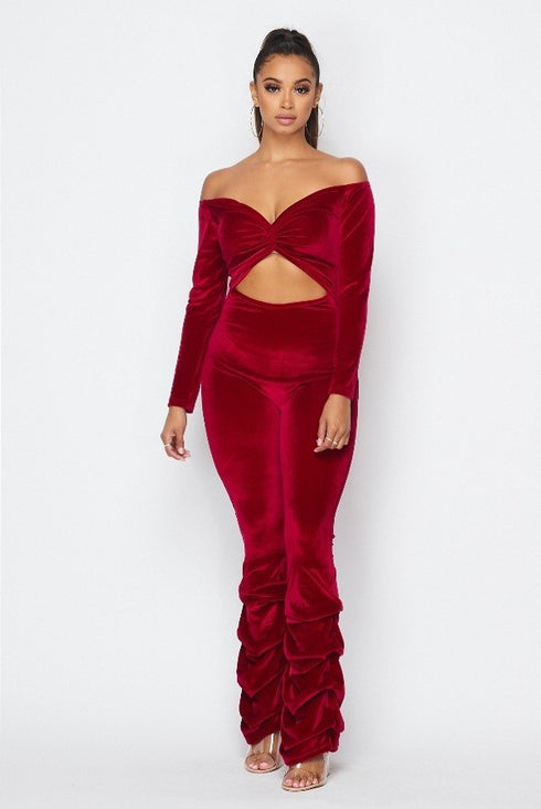 Don't Get it Twisted | Velour Jumpsuit