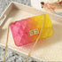 Jelly Bean bag| crossbody purse (pink/yellow)