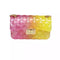 Jelly Bean bag| crossbody purse (pink/yellow)