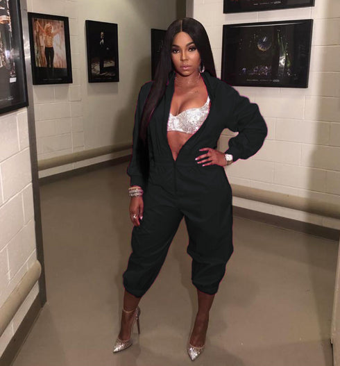 Jumpstart | zippered jumpsuit (black)