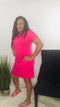Simple and sassy | t shirt dress (fuchsia)