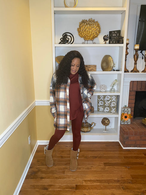 Oversized plaid Shacket