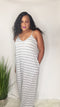 Spring Love | striped dress (heather gray/ivory)