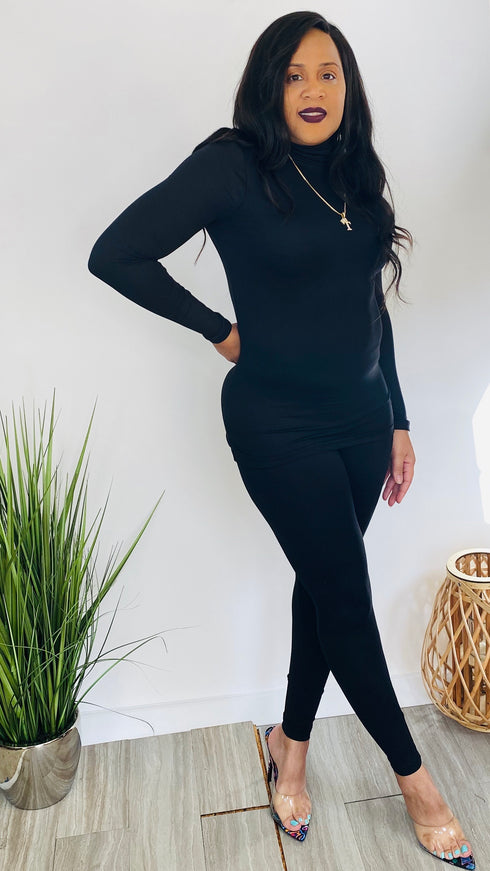 Take Your Time | 2 piece legging set (Black)