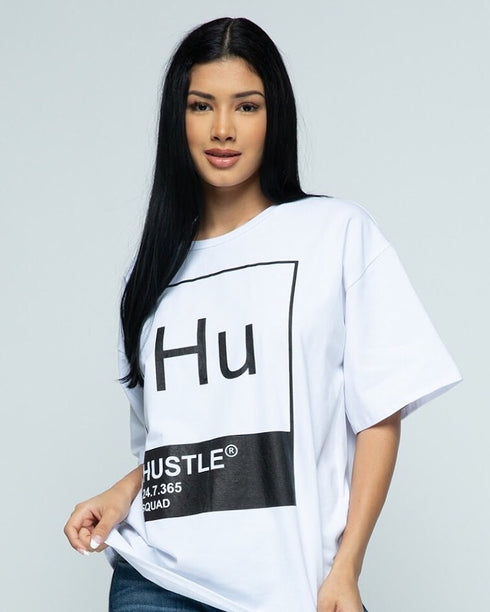 Hustle Hard | white t shirt
