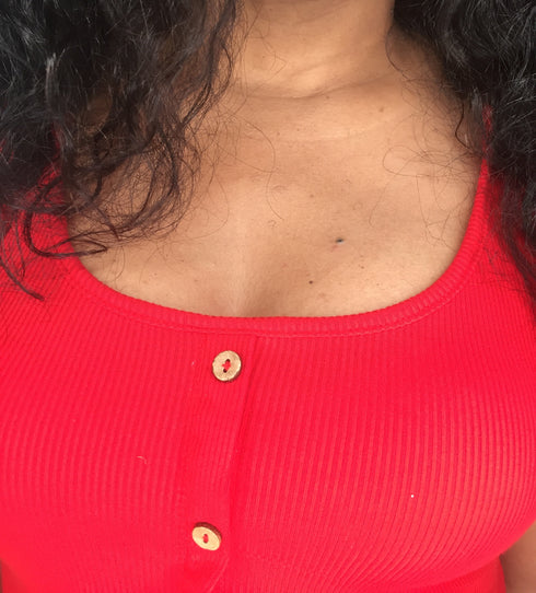 Red Hot | red midi dress