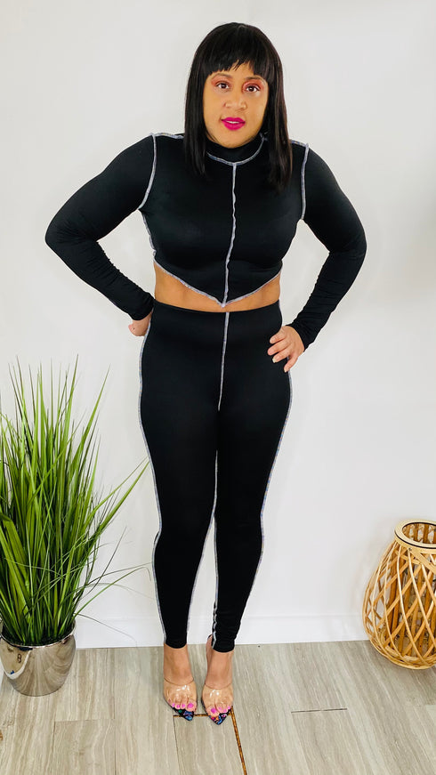 Harmony -black two piece set