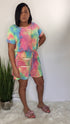 Candi Land | tie dye plus size romper