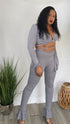 Know the Vibes | grey two piece set