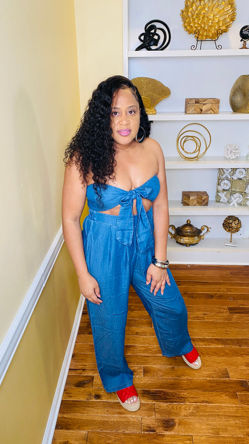 Denim set - (medium denim)