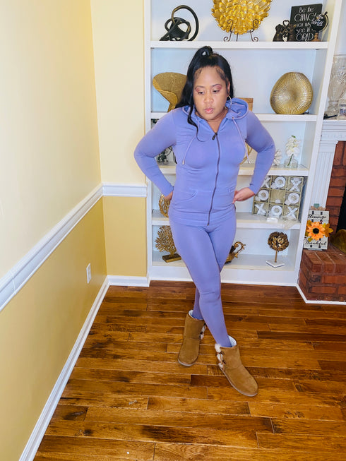 Play Hard Tracksuit (purple ash)