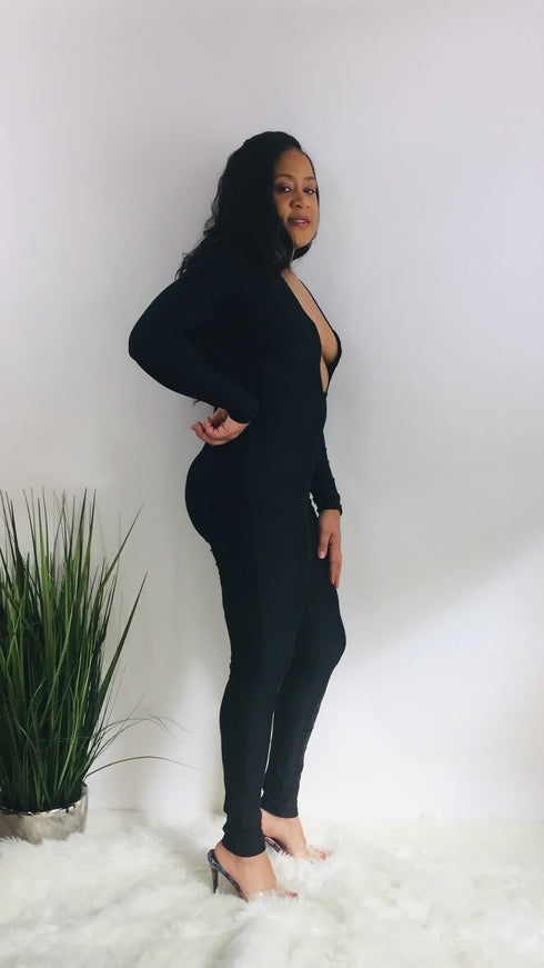 Calling the Shots | black jumpsuit