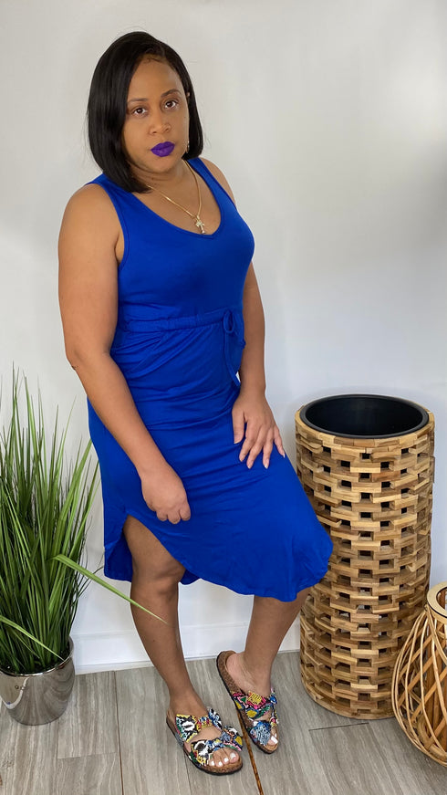 Day Dreaming - blue midi dress