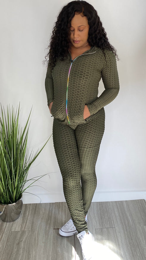 Places to Be | 3 piece Brazilian Jogging Set (olive)