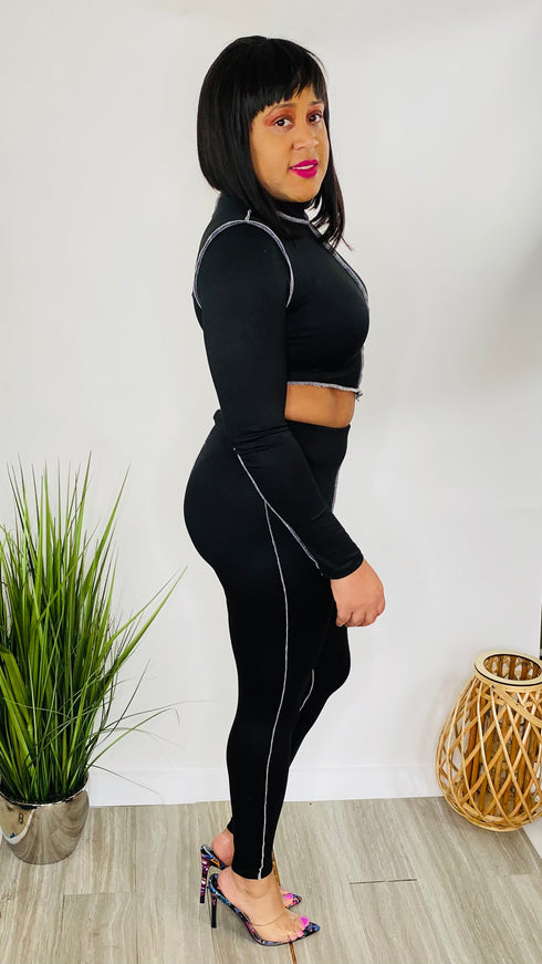 Harmony -black two piece set