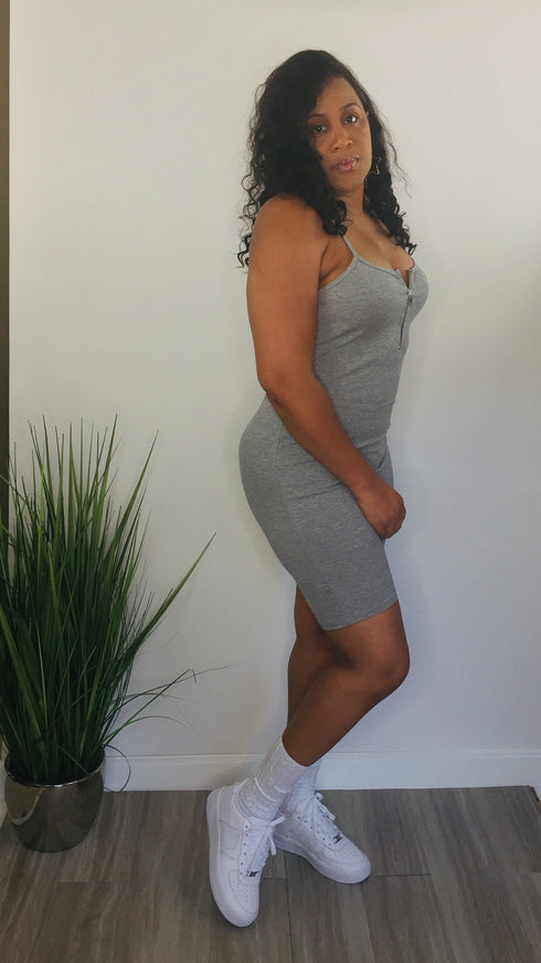 Apple of My Eye grey romper