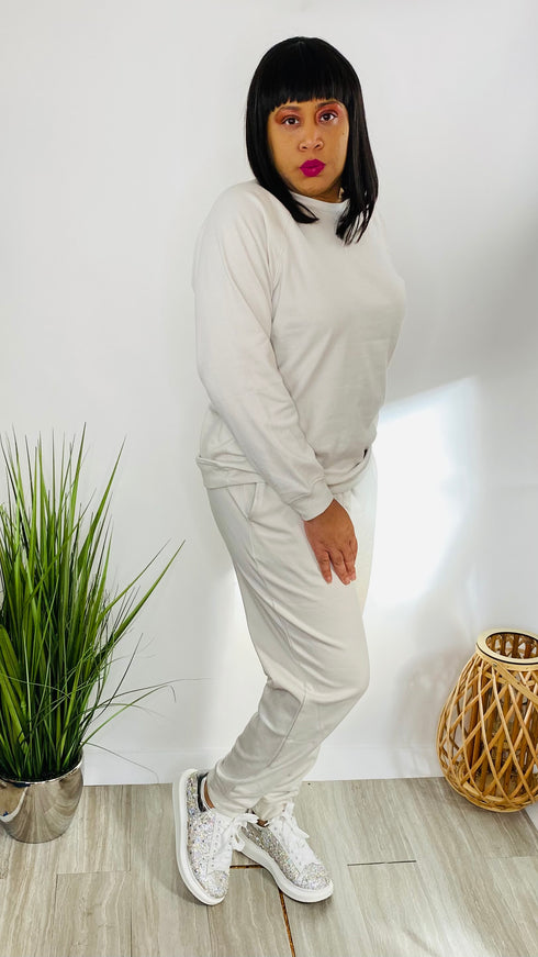 Lounge Day | sweatsuit (Bone)