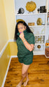 women's romper-(army green)