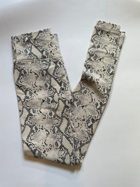 Almost Everyday - snake print leggings (tan/black)