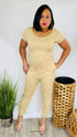 Gimme More - womens jumpsuit (toffee)